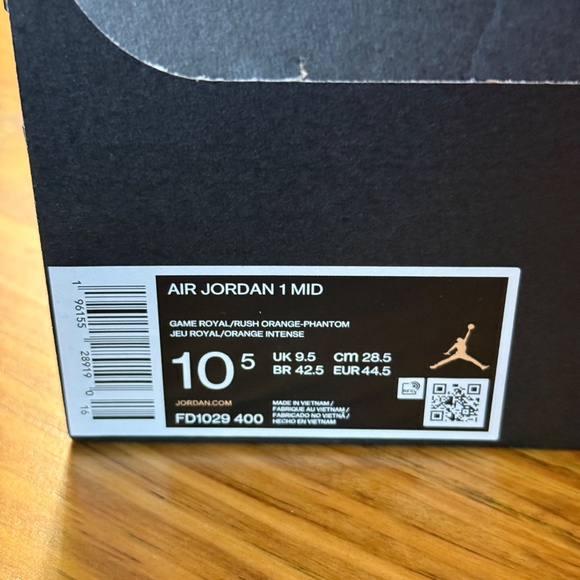 BRAND NEW - WORN ONCE - MENS 10.5 - AIR JORDAN 1 MID - FLORIDA GATORS - NIKE AIR main image 9
